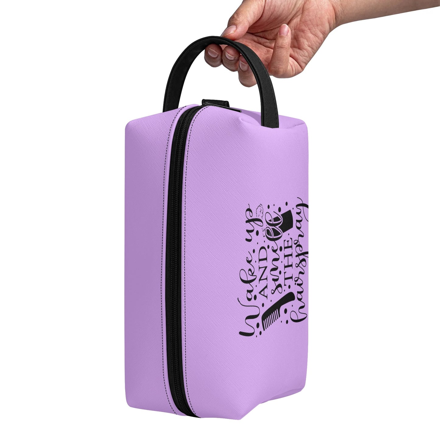 Wake Up and Smell The Hairspray in Pastel Colours - Toiletry Bag Perfect For Hair Products