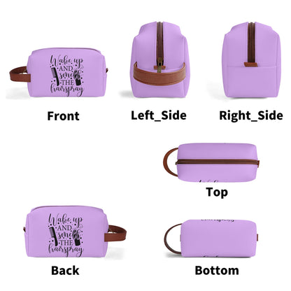 Wake Up and Smell The Hairspray in Pastel Colours - Toiletry Bag Perfect For Hair Products