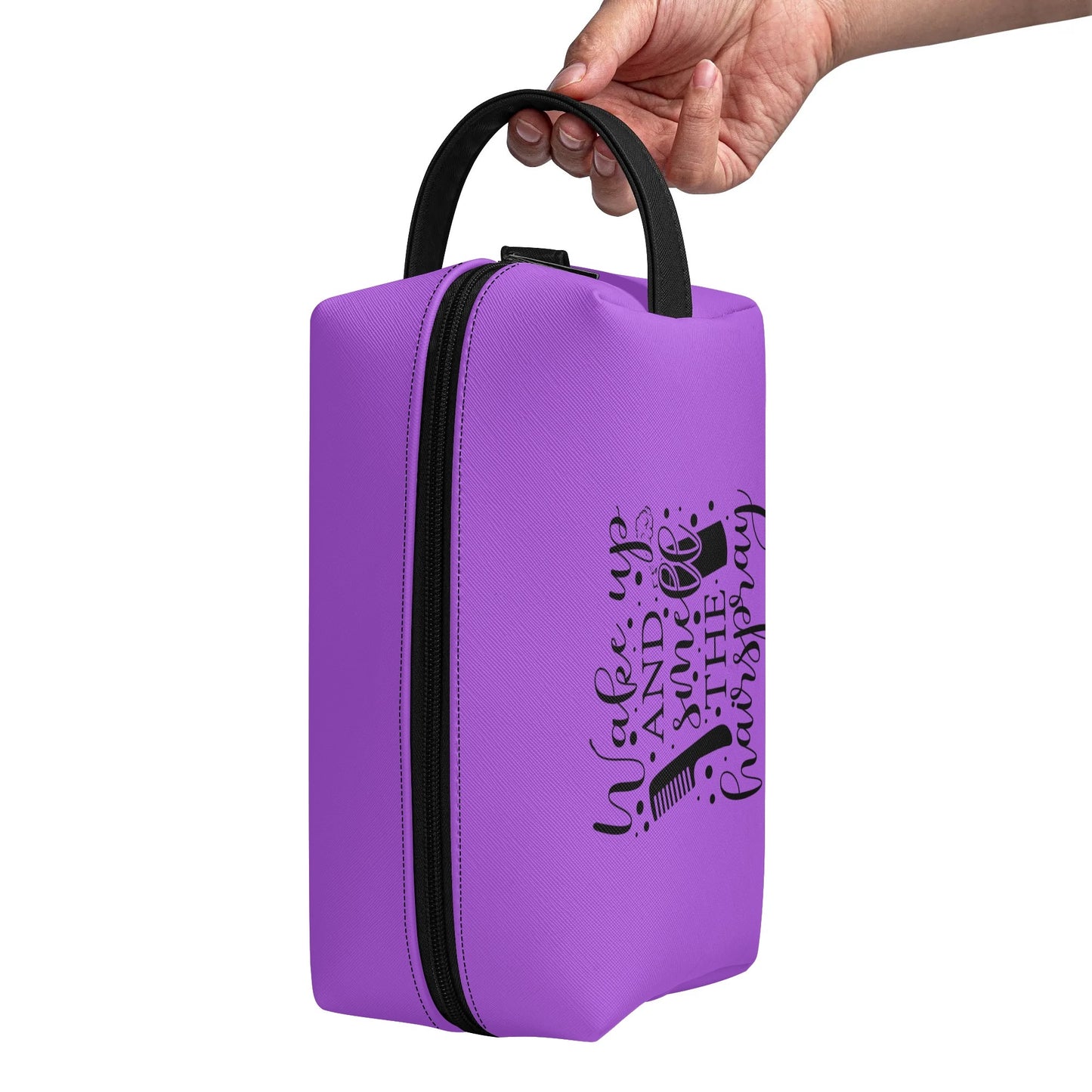 Wake Up and Smell The Hairspray in Popping Colours - Toiletry Bag Perfect For Hair Products