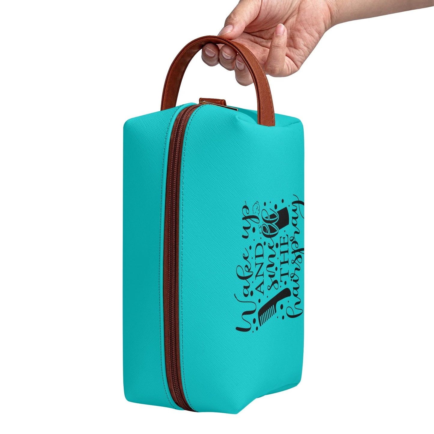 Wake Up and Smell The Hairspray in Popping Colours - Toiletry Bag Perfect For Hair Products