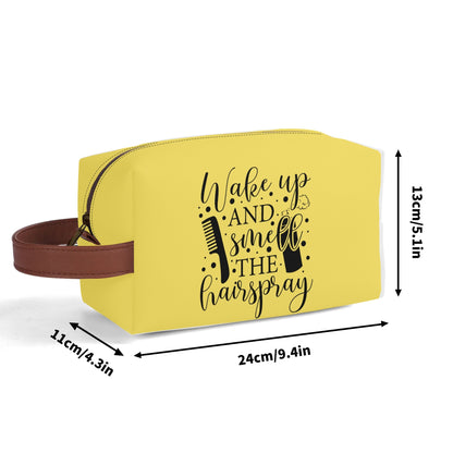 Wake Up and Smell The Hairspray in Popping Colours - Toiletry Bag Perfect For Hair Products