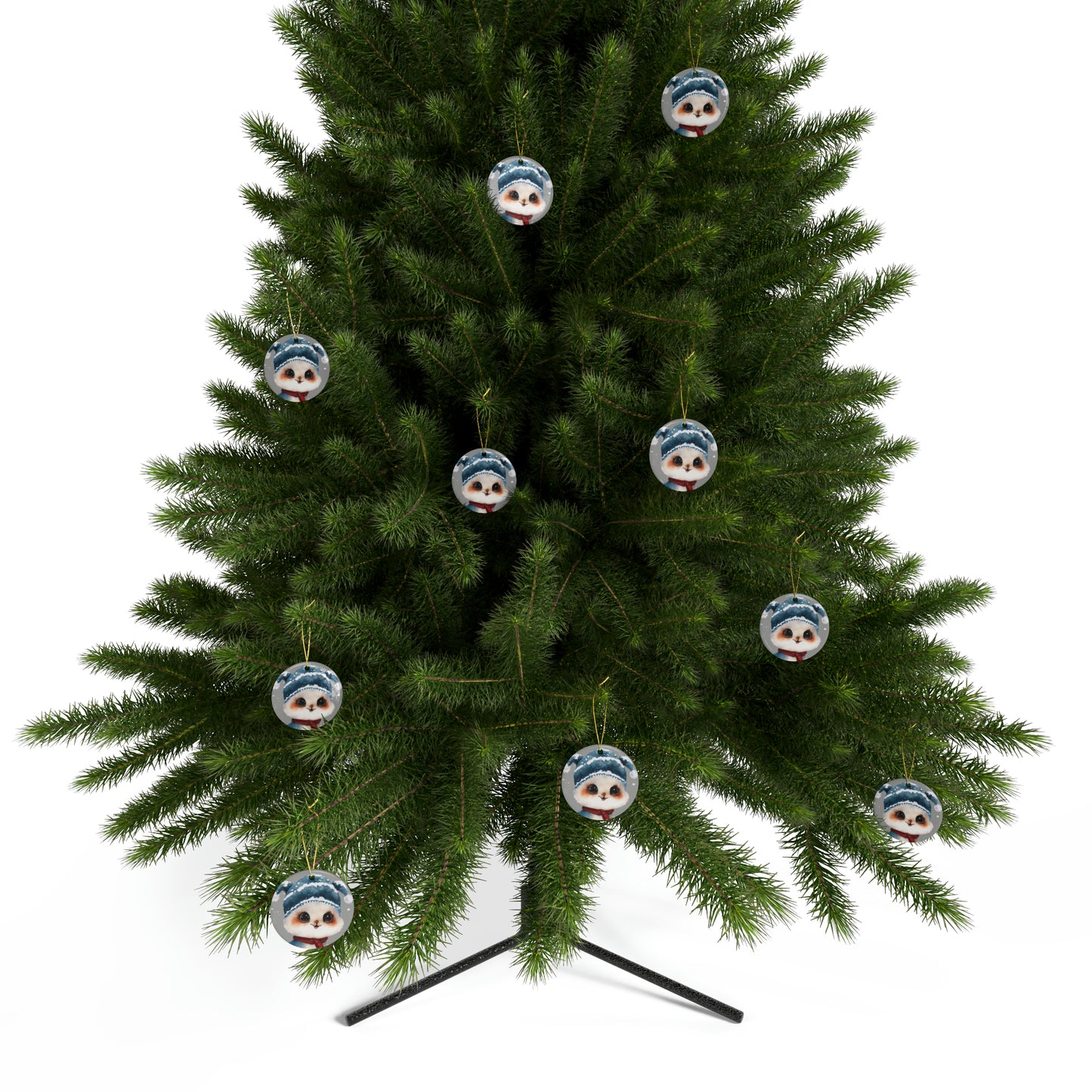 Woodland Creature | Ceramic Christmas Ornaments (1pcs, 5pcs, 10pcs, 20pcs) - 3