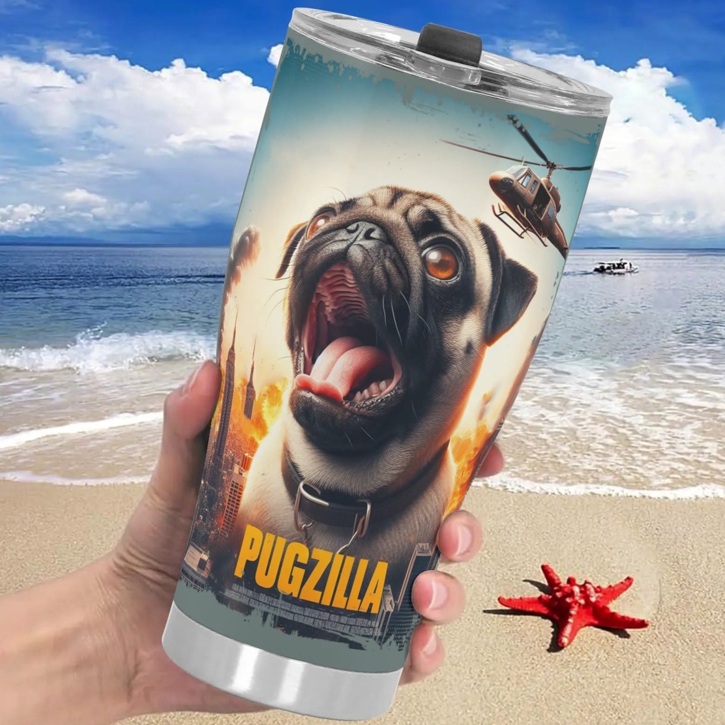 Fun Dog Stainless Steel Tumbler 30oz Printed Cup Gift