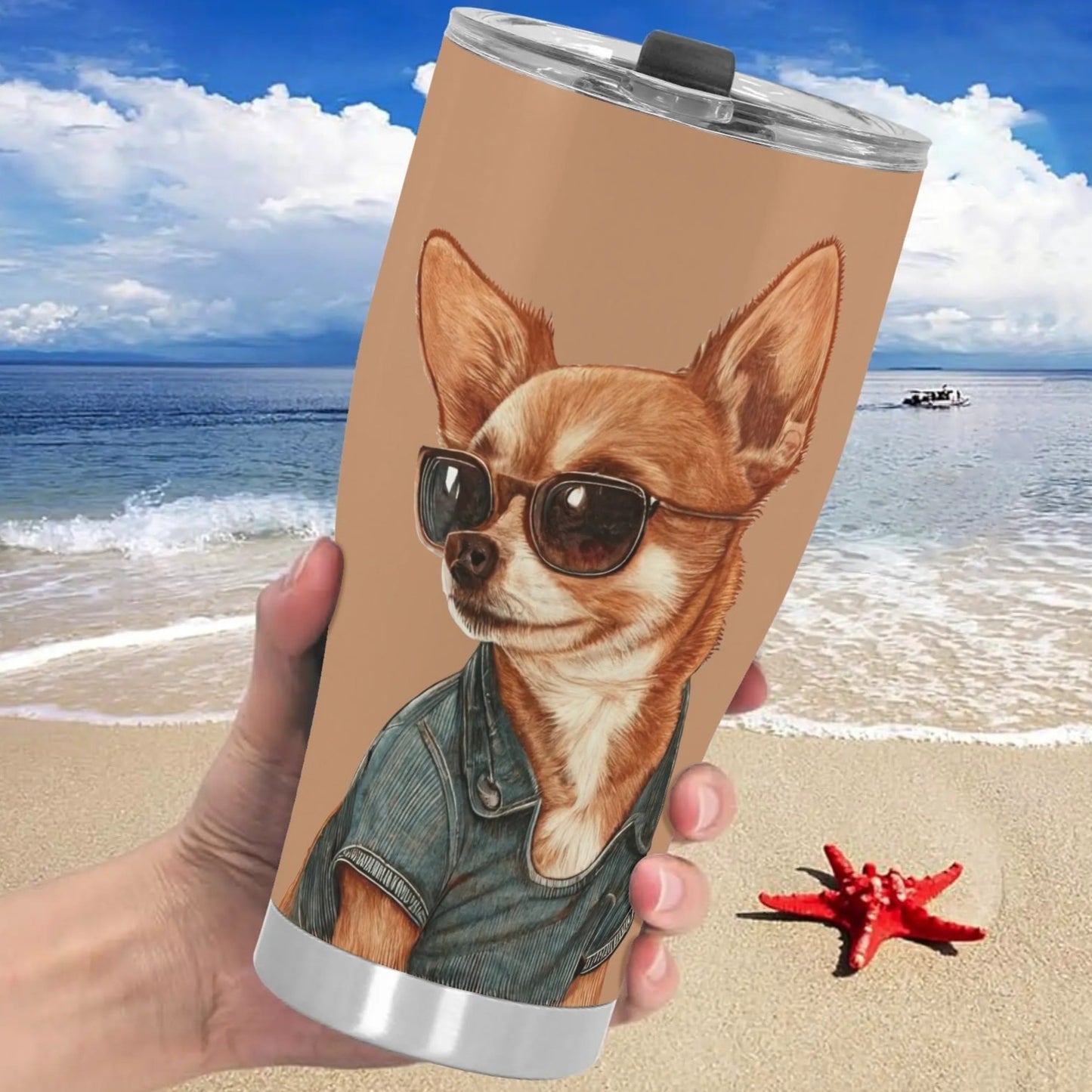 Fun Dog Stainless Steel Tumbler 30oz Printed Cup Gift