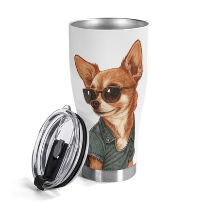 Fun Dog Stainless Steel Tumbler 30oz Printed Cup Gift