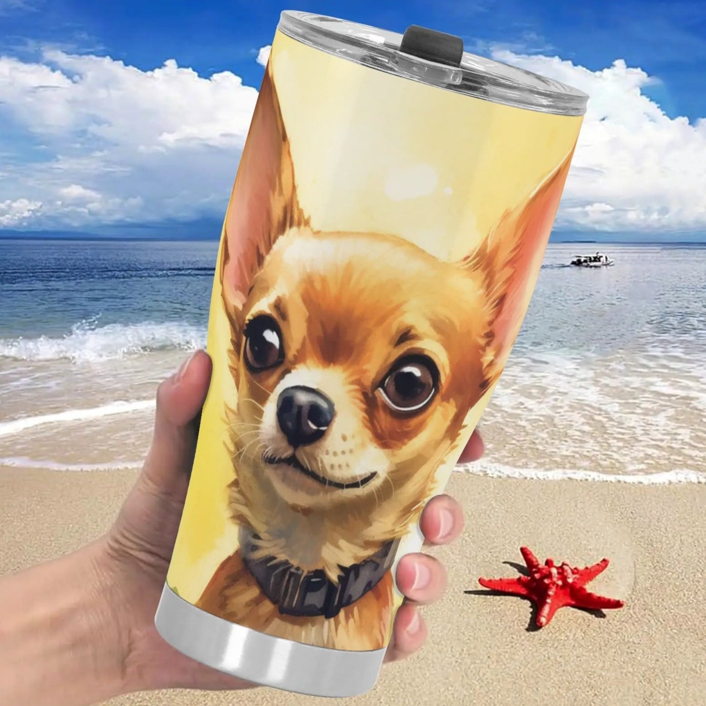 Fun Dog Stainless Steel Tumbler 30oz Printed Cup Gift