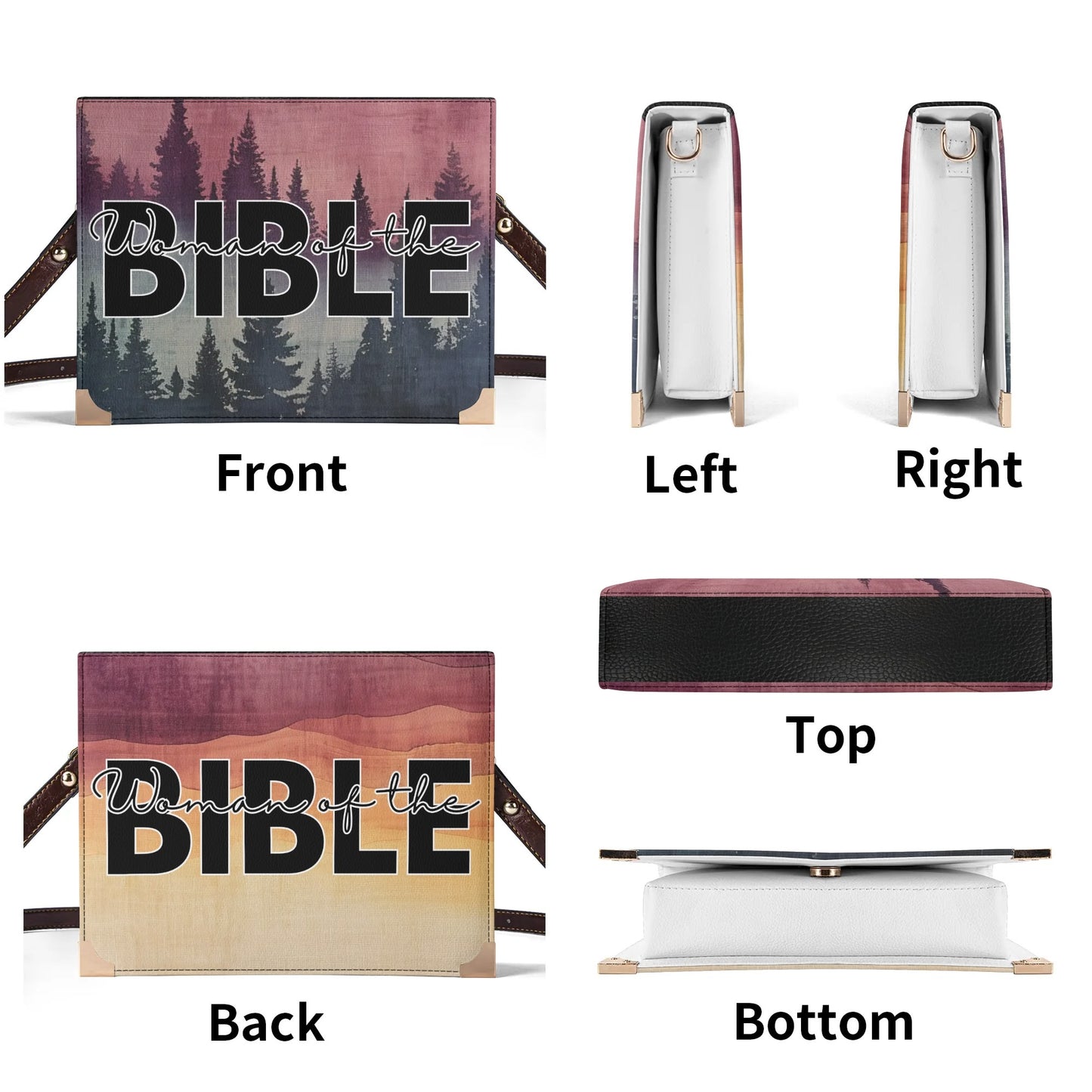 Christian Handbag Book/Bible Covers Crossbody Bags for Literary Lovers - Assortment