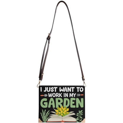 Gardening Book Lover Handbag Book Cover Crossbody Bag for Literary Lovers