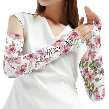 Flower Garden - Cooling Arm Sleeves Arm Cover for UV Sun Protection Gifts