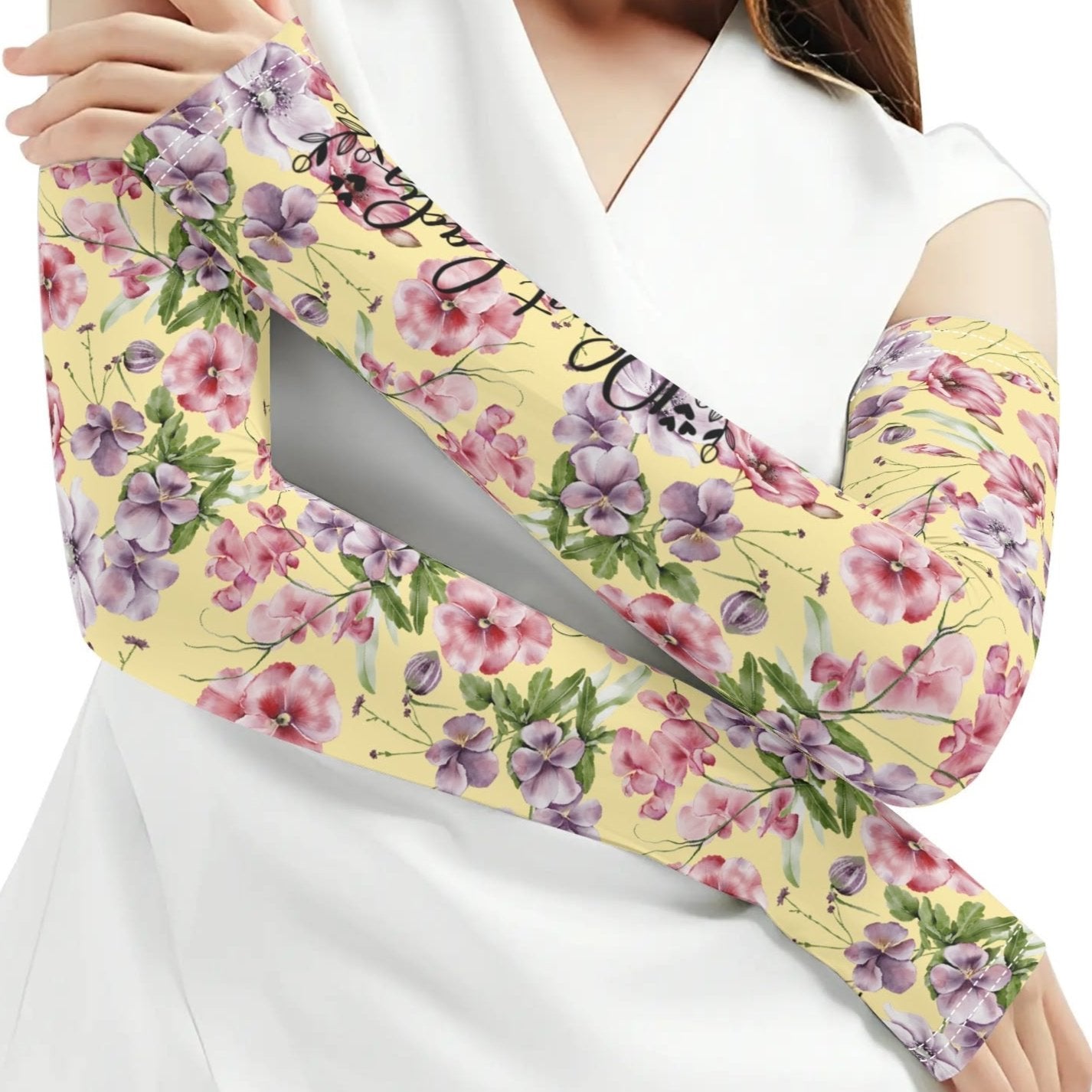 Flower Garden - Cooling Arm Sleeves Arm Cover for UV Sun Protection Gifts