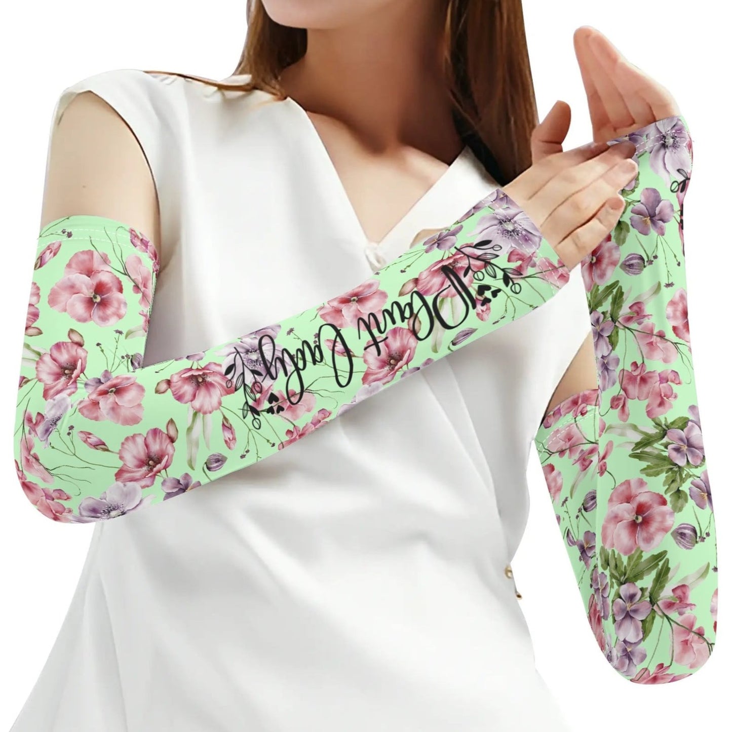 Flower Garden - Cooling Arm Sleeves Arm Cover for UV Sun Protection Gifts