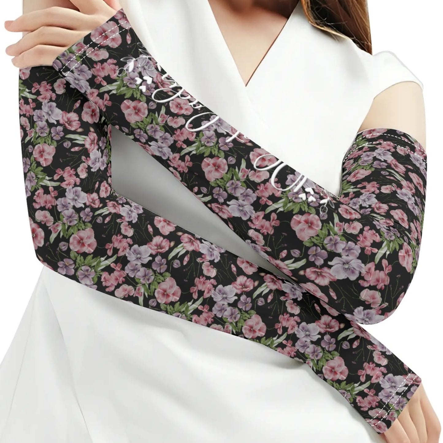 Flower Garden - Cooling Arm Sleeves Arm Cover for UV Sun Protection Gifts