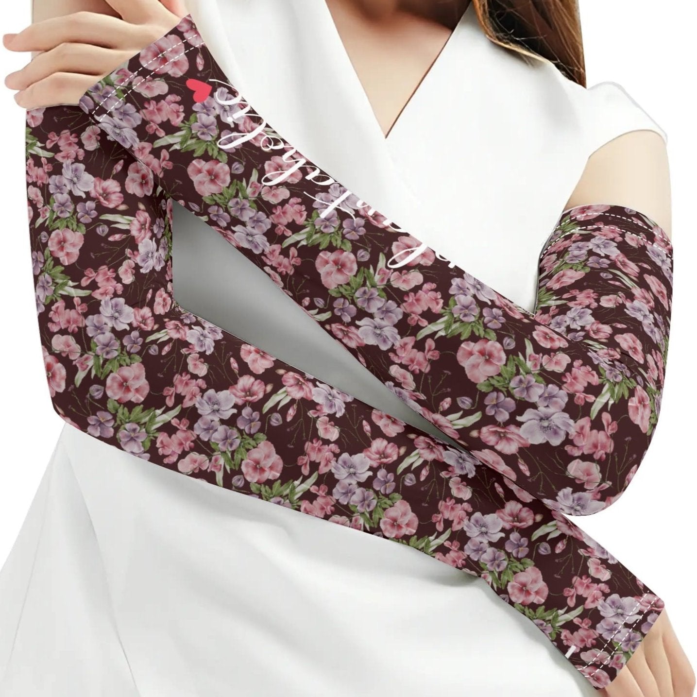 Plantaholic Flower Garden - Cooling Arm Sleeves Arm Cover for UV Sun Protection Gifts