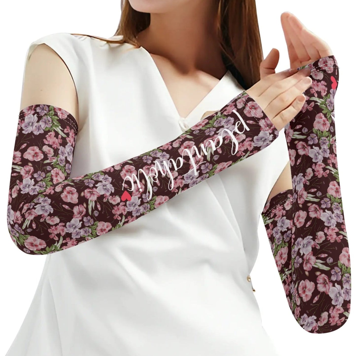 Plantaholic Flower Garden - Cooling Arm Sleeves Arm Cover for UV Sun Protection Gifts