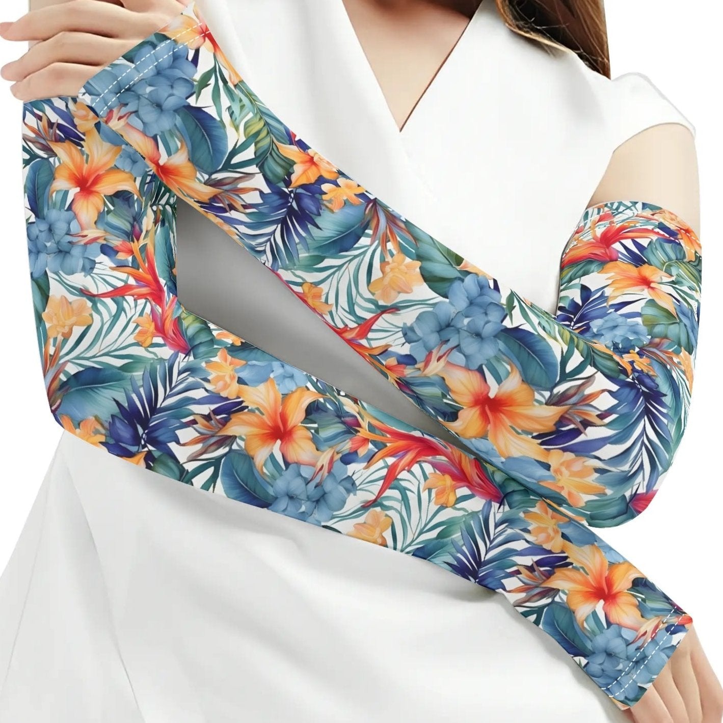 Tropics - Cooling Arm Sleeves Arm Cover for UV Sun Protection Gifts