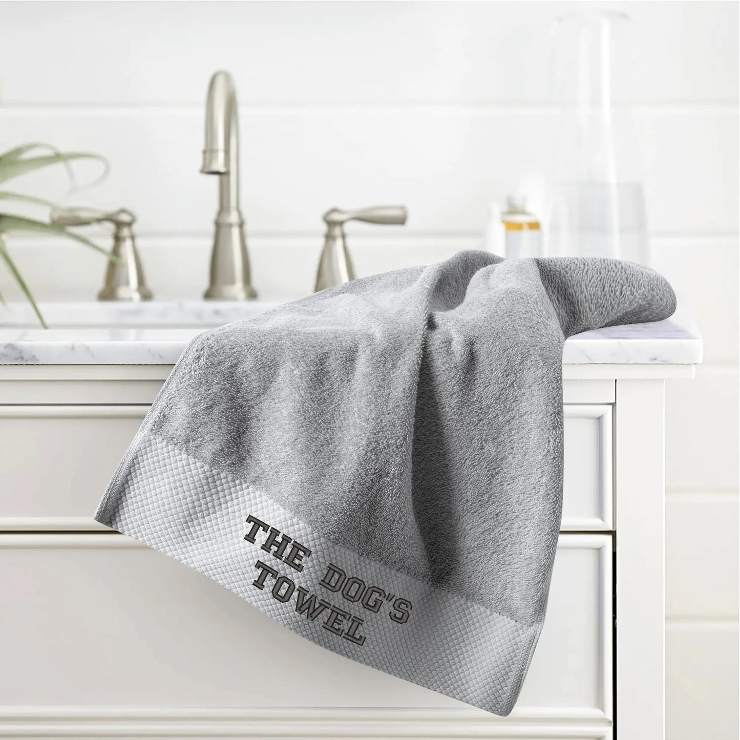 The Dogs Towel - Embroidered Long Size Towel