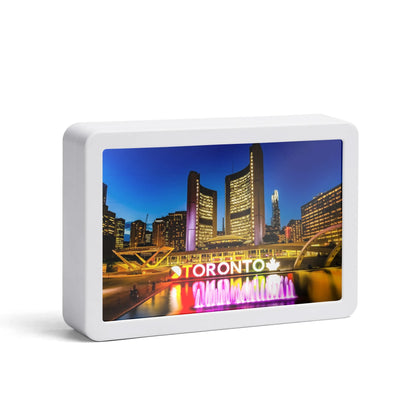 Toronto, ON by Night -  Rectangle LED Mirror Light