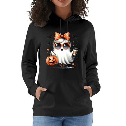 Boojie Halloween Ghost - Unisex Soft 100% Cotton Hoodie - Cute Spooky Season Essential