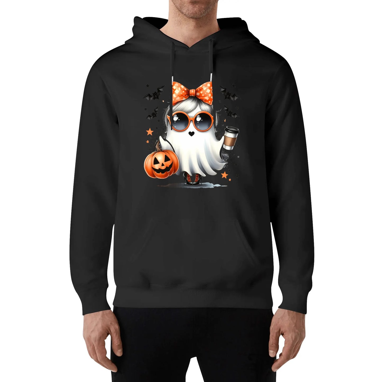 Boojie Halloween Ghost - Unisex Soft 100% Cotton Hoodie - Cute Spooky Season Essential