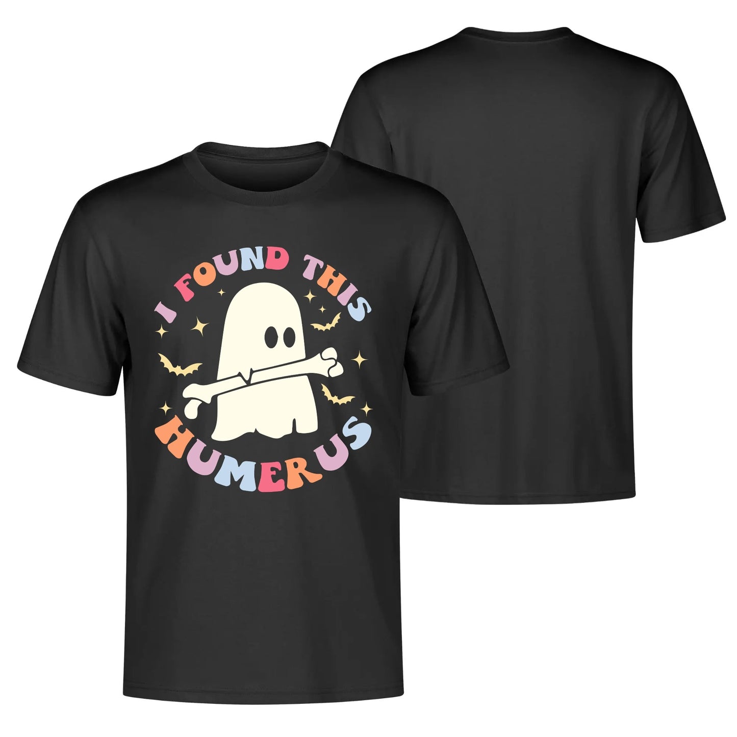 I Found This Humerus - Mens & Womens Soft 100% Cotton T-Shirt - Funny Halloween Tee