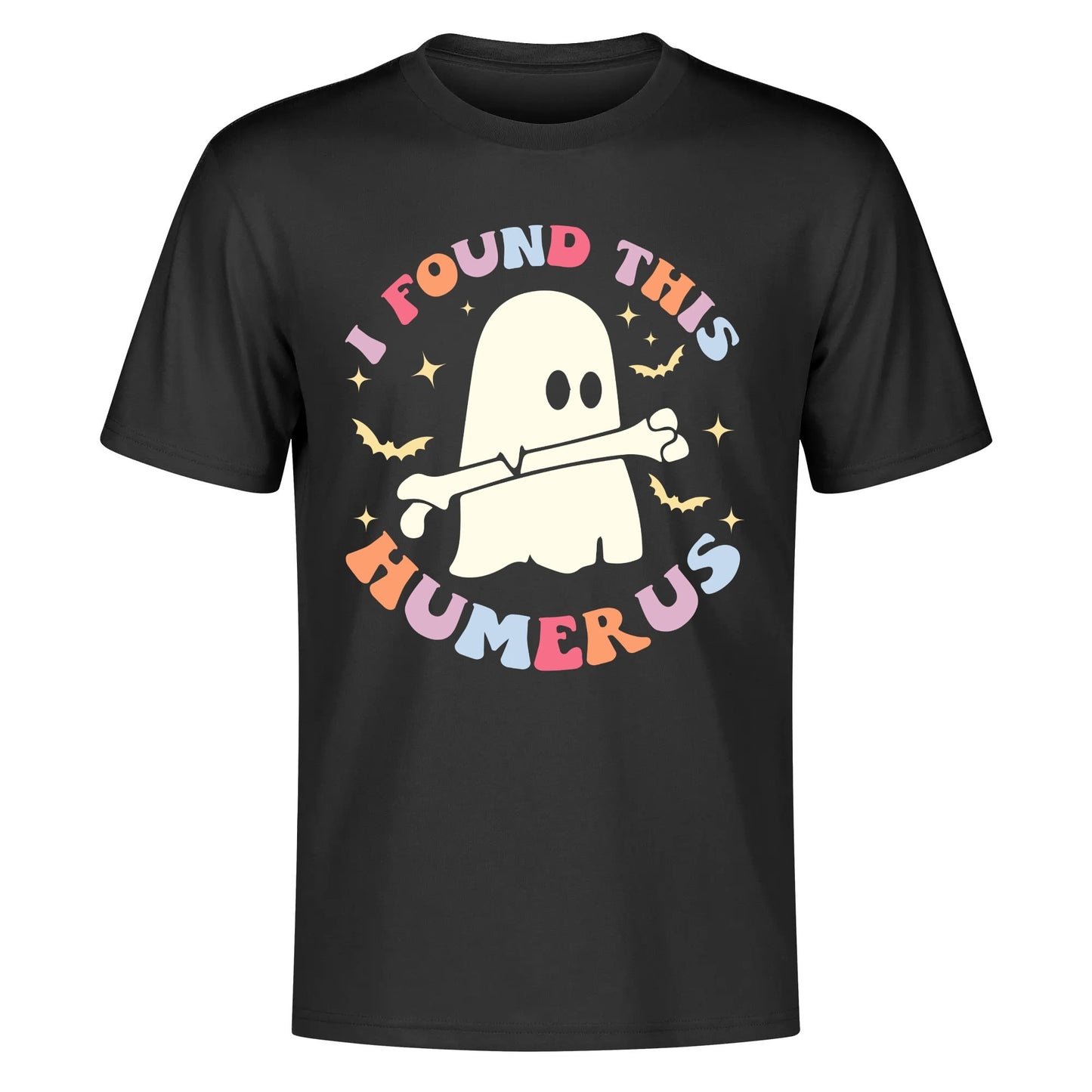 I Found This Humerus - Mens & Womens Soft 100% Cotton T-Shirt - Funny Halloween Tee