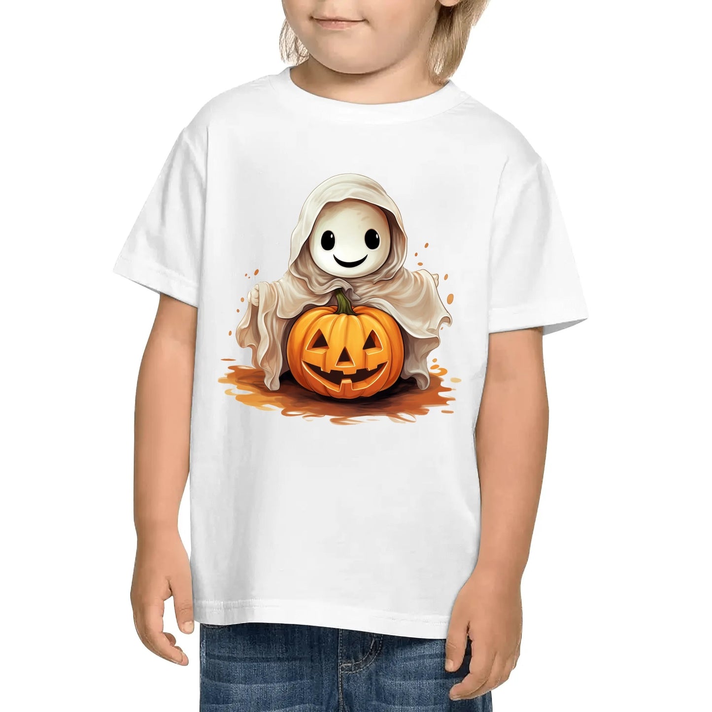 Fun Ghosts - 100% Soft Cotton Kids Halloween T-Shirts