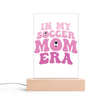 Mom Life - LED Acrylic Night Light and Wooden Base Table Décor