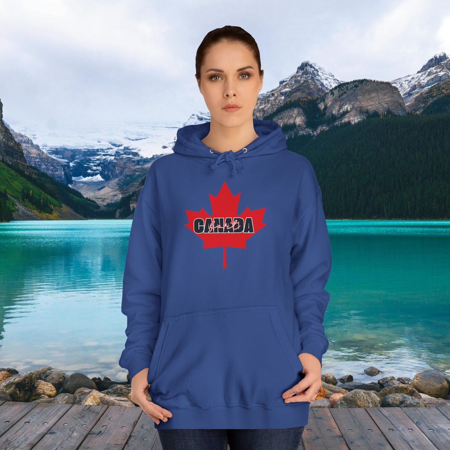 Canada fort | Unisex College Hoodie - Red Maple