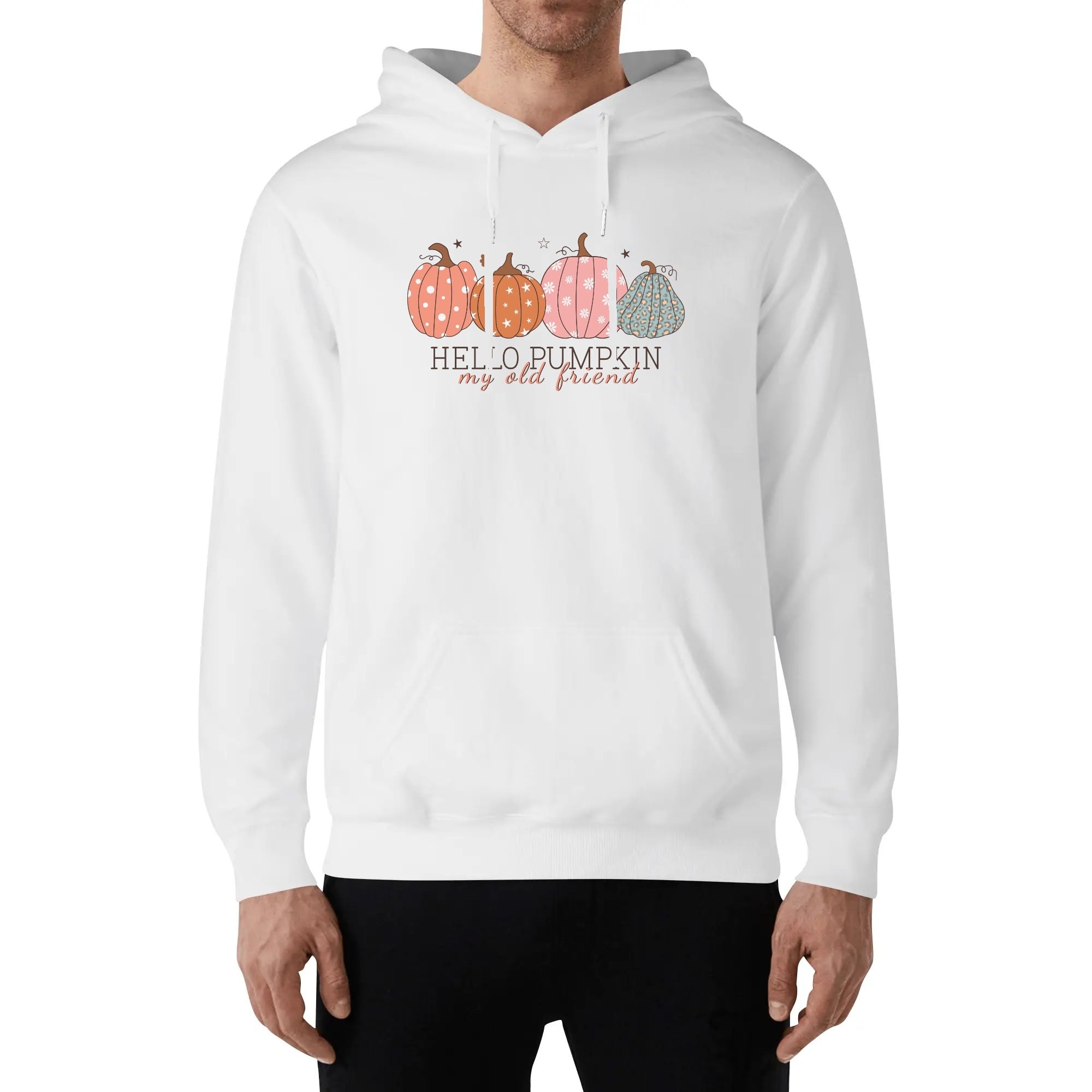 Hello Pumpkin My Old Friend - Unisex 100% Soft Cotton Hoodie - Celebrate Fall