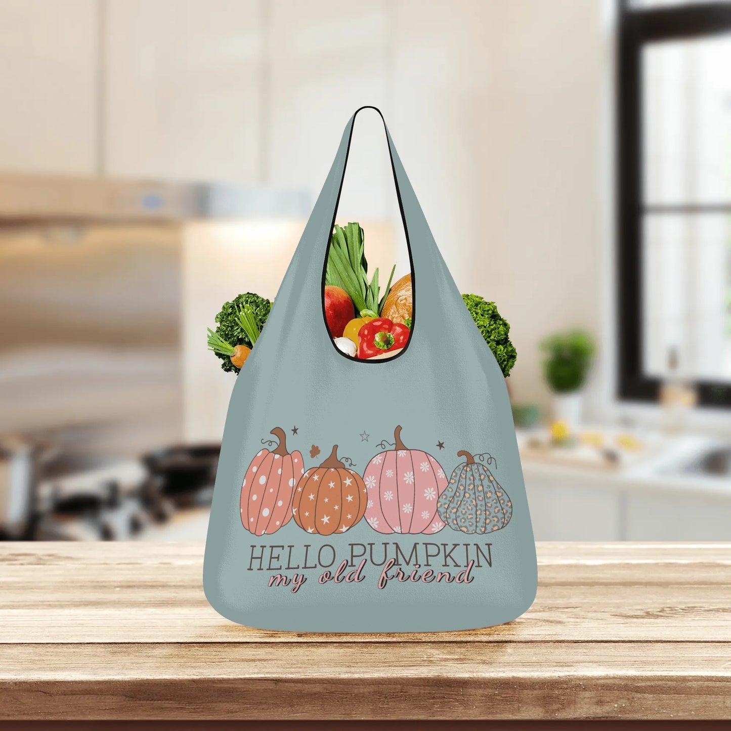 Hello Pumpkin My Old Friend - 3 Pack of Grocery Bags to Celebrate Fall!