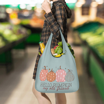 Hello Pumpkin My Old Friend - 3 Pack of Grocery Bags to Celebrate Fall!