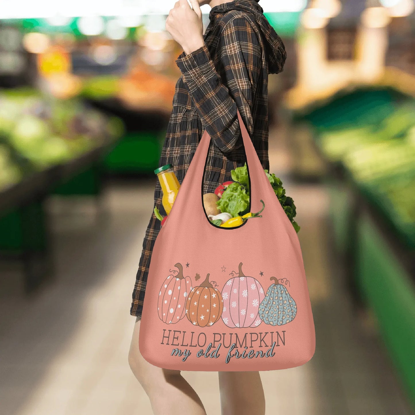 Hello Pumpkin My Old Friend - 3 Pack of Grocery Bags to Celebrate Fall!