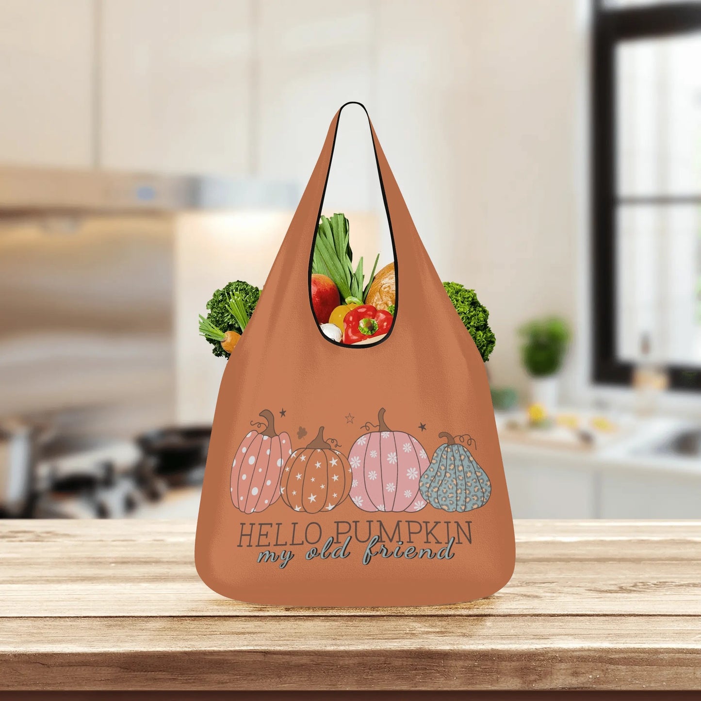 Hello Pumpkin My Old Friend - 3 Pack of Grocery Bags to Celebrate Fall!