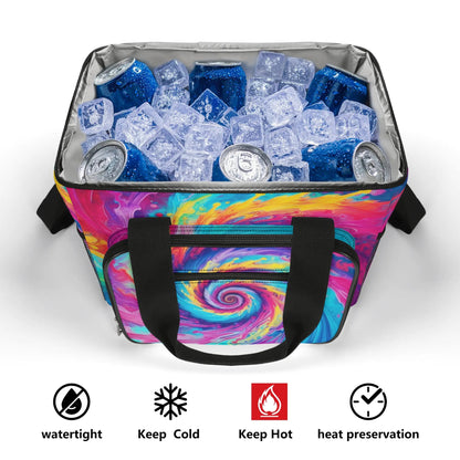 Rainbow Tie-Dye - Insulated Picnic Bag Leakproof Cooler Bag Lunch Box