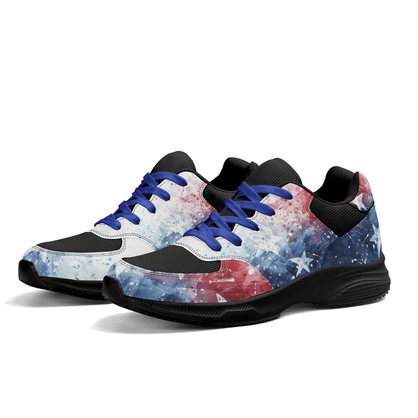 USA Abstract Runners - Adult Lightweight Low Top Mesh and PU Athletic Fashion Shoes