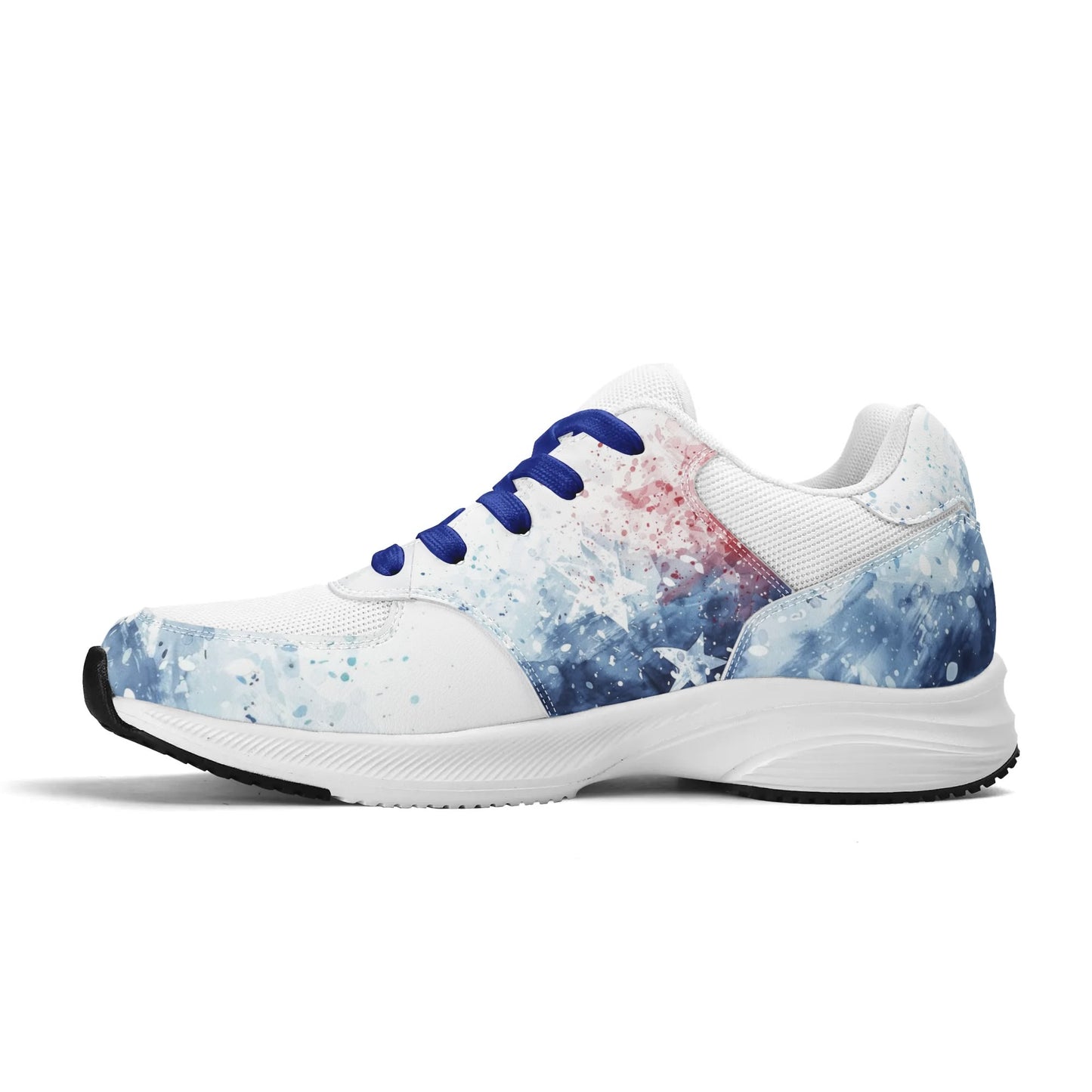 USA Abstract Runners - Adult Lightweight Low Top Mesh and PU Athletic Fashion Shoes