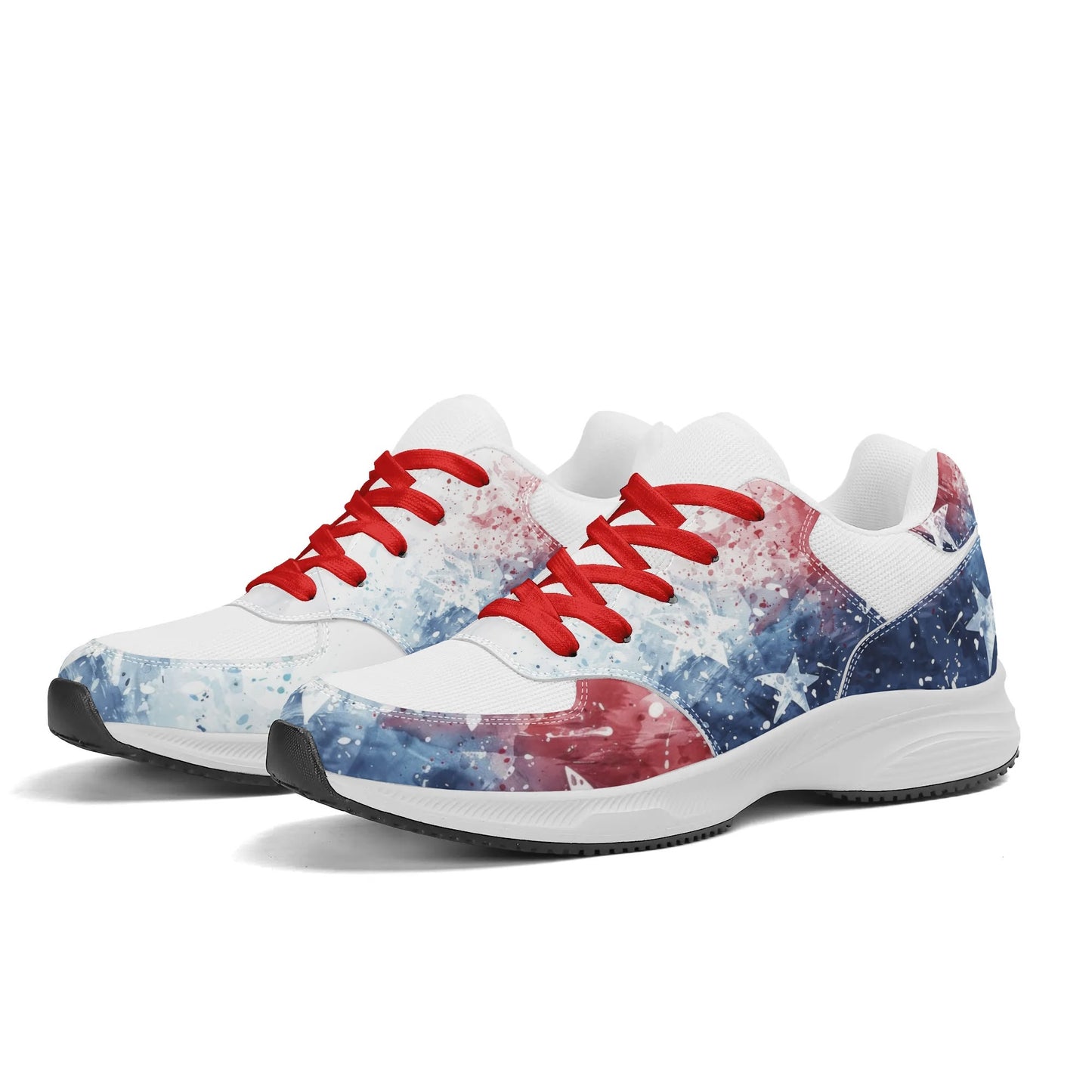 USA Abstract Runners - Adult Lightweight Low Top Mesh and PU Athletic Fashion Shoes