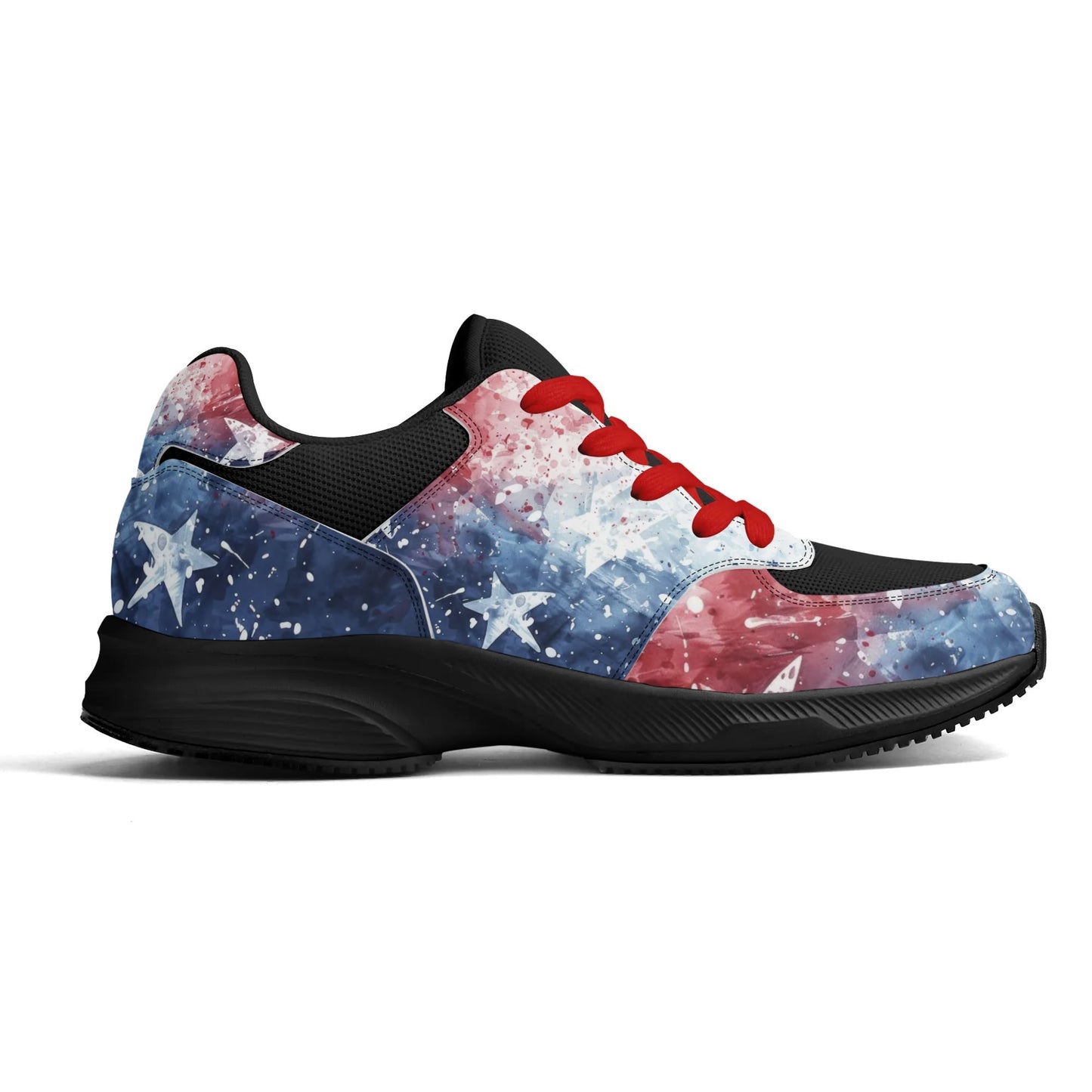 USA Abstract Runners - Adult Lightweight Low Top Mesh and PU Athletic Fashion Shoes