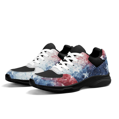 USA Abstract Runners - Adult Lightweight Low Top Mesh and PU Athletic Fashion Shoes