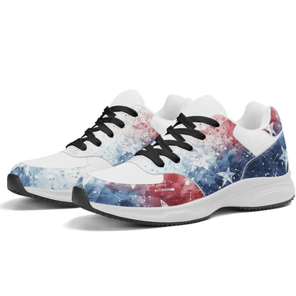 USA Abstract Runners - Adult Lightweight Low Top Mesh and PU Athletic Fashion Shoes