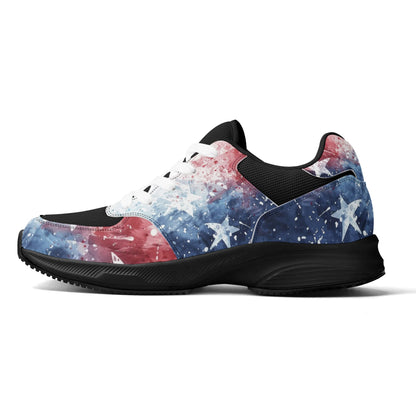 USA Abstract Runners - Adult Lightweight Low Top Mesh and PU Athletic Fashion Shoes