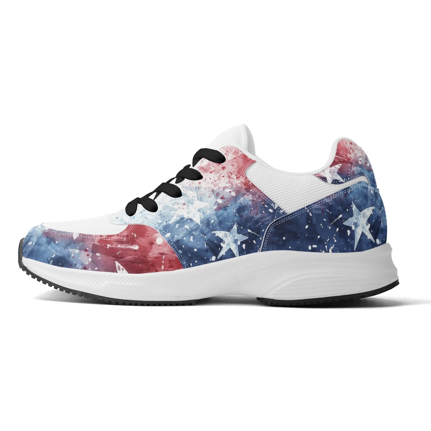 USA Abstract Runners - Adult Lightweight Low Top Mesh and PU Athletic Fashion Shoes