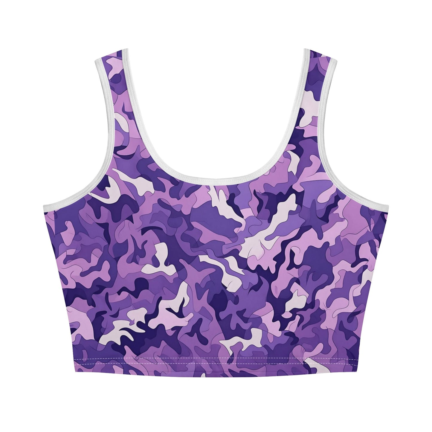 God Loves Me - Camo Back - Womens Summer Stretch Crop Tank Top