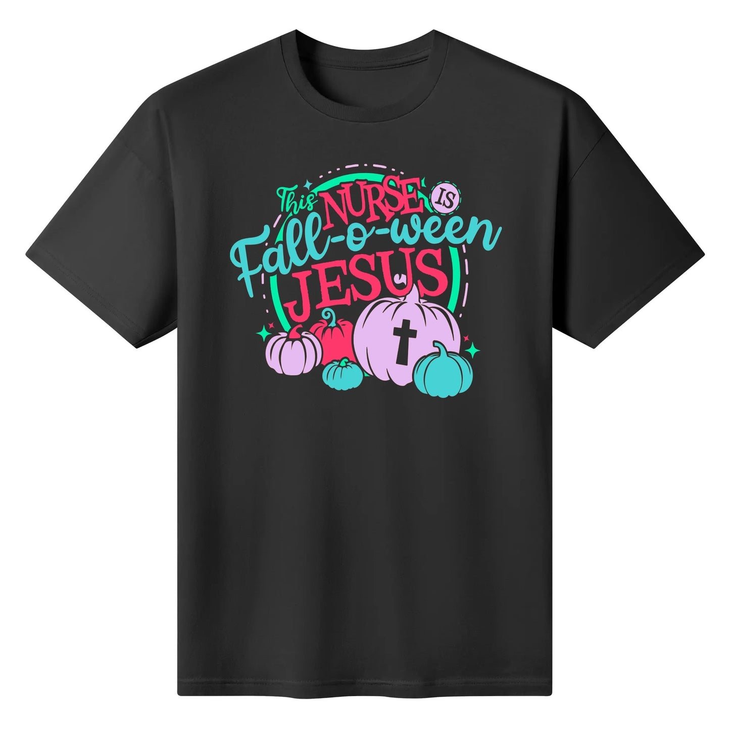 This Nurse FALL-o-ween Jesus - Womens Super Soft 100% Cotton T-Shirt