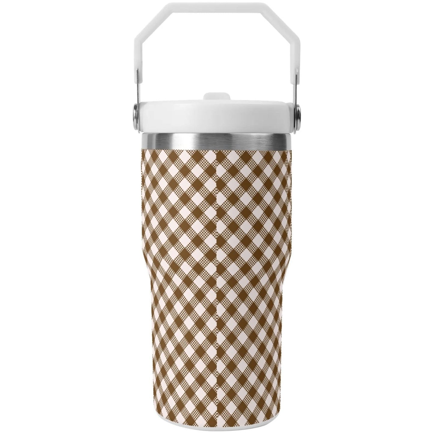 Nope Not Today - 20oz Stainless Steel Sloth Water Bottle Coffee Mug Tumblers for Vehicle Cup Holders - Dishwasher Safe!