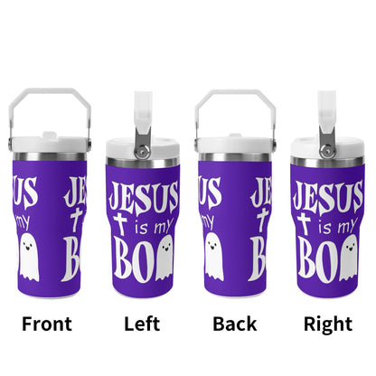 Jesus Is My Boo - 20oz Stainless Steel Water Bottle Coffee Mug Tumblers for Vehicle Cup Holders - Dishwasher Safe!