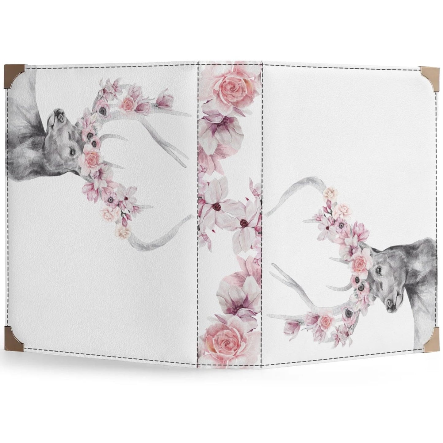 Floral Elk - Handbag Book Cover Crossbody Bag for Literary Lovers