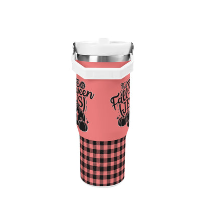 This Nurse Is Fall-O-Ween Jesus - 30oz Stainless Steel Tumblers Coffee Cup Suitable for Vehicle Cup Holders - Dishwasher Safe