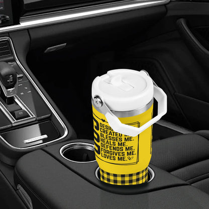 God Loves Me - 30oz Stainless Steel Tumblers Coffee Cup Suitable for Vehicle Cup Holders - Dishwasher Safe