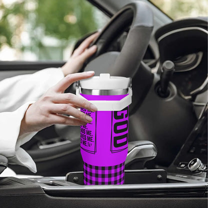 God Loves Me - 30oz Stainless Steel Tumblers Coffee Cup Suitable for Vehicle Cup Holders - Dishwasher Safe